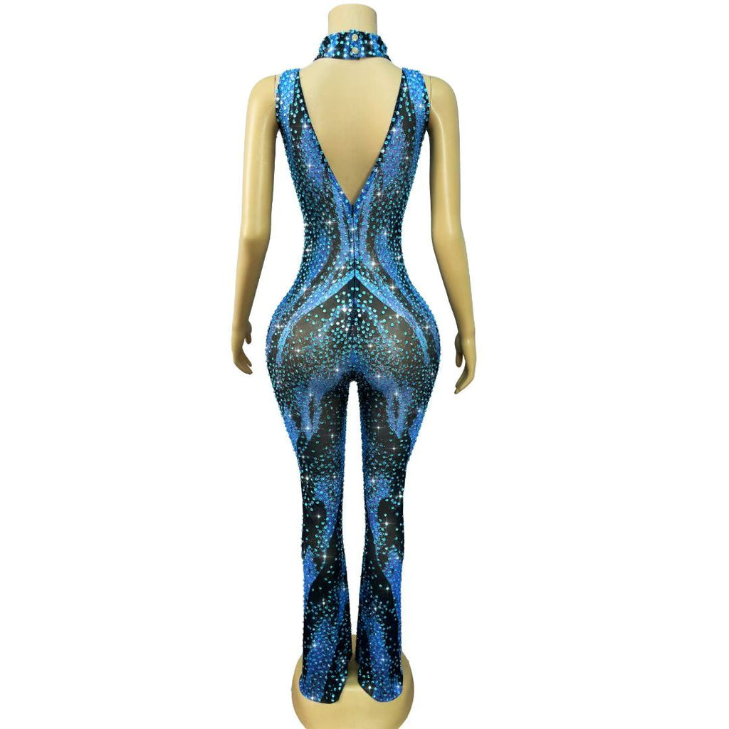 CELESINYI Bingshuangku Crystal Ice Flame Jumpsuit