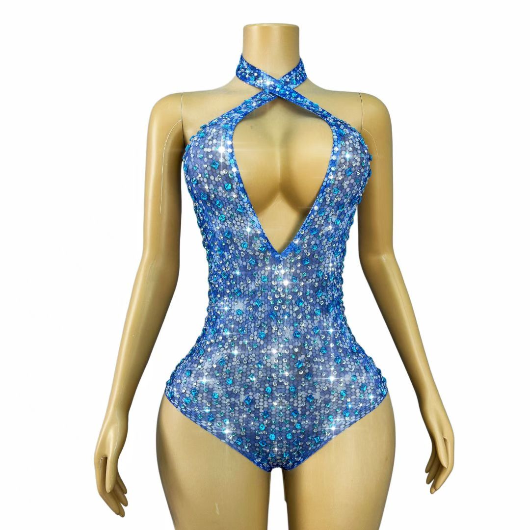 CELESINYI Lansuixing Crystal Blue Gradient Bodysuit