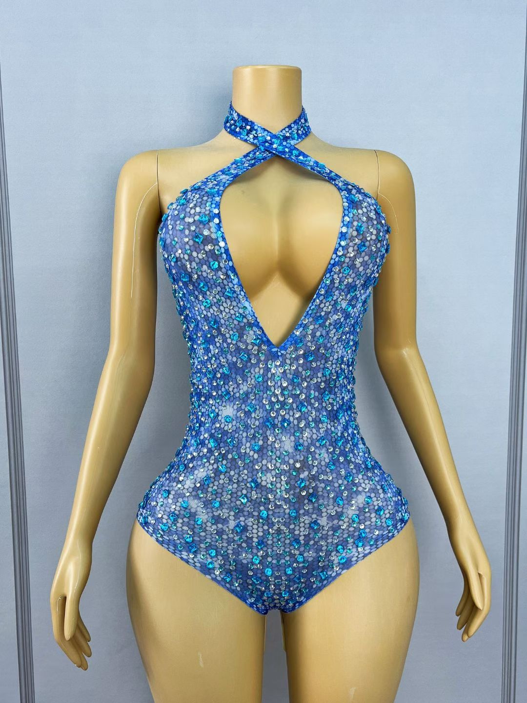 CELESINYI Lansuixing Crystal Blue Gradient Bodysuit