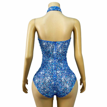 CELESINYI Lansuixing Crystal Blue Gradient Bodysuit