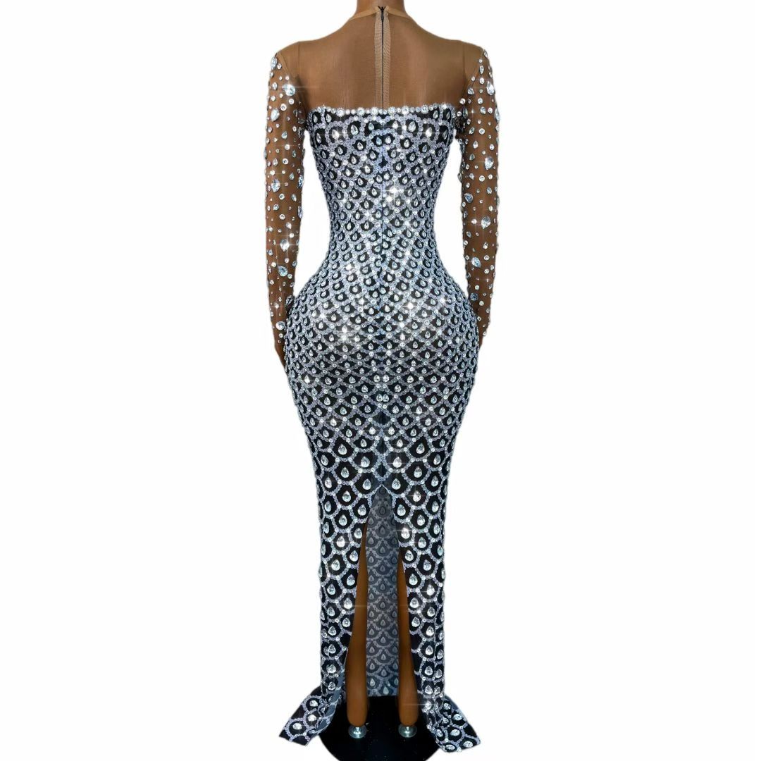 CELESINYI Yuquan Crystal Scale Mermaid Gown