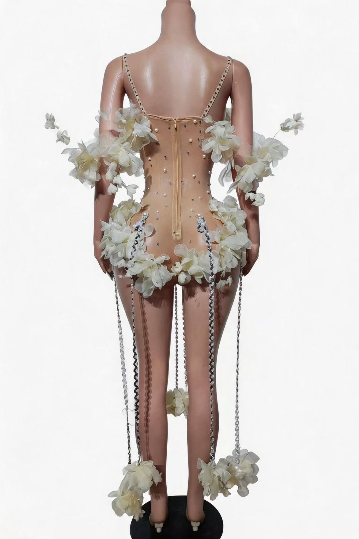 CELESINYI Huayan Pearl & Petal Bridal Gown Set