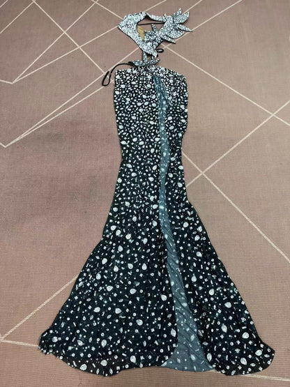CELESINYI Xiaomanyao Crystal Petal Applique Gown