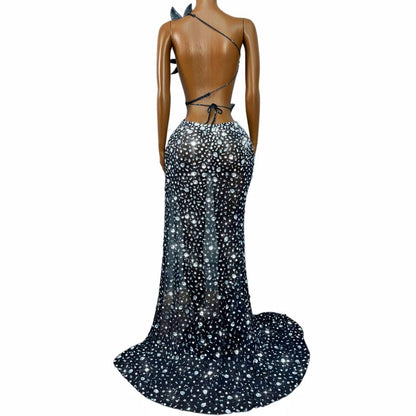CELESINYI Xiaomanyao Crystal Petal Applique Gown