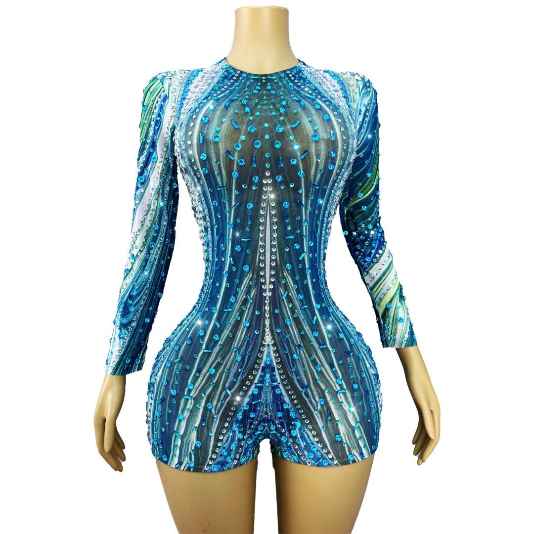 CELESINYI Lanshuichuan Crystal Marble Romper