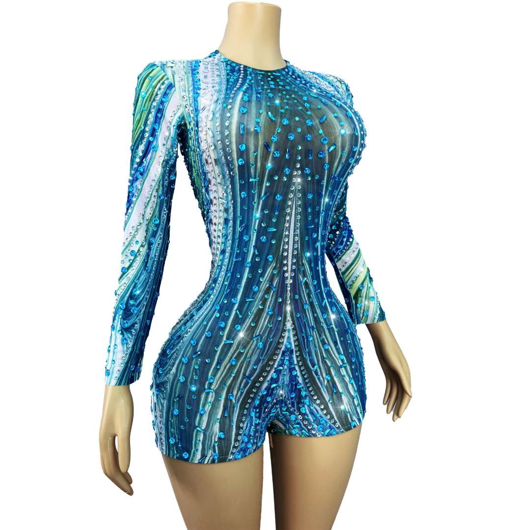 CELESINYI Lanshuichuan Crystal Marble Romper