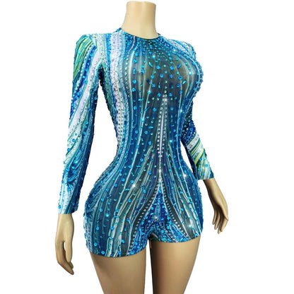 CELESINYI Lanshuichuan Crystal Marble Romper