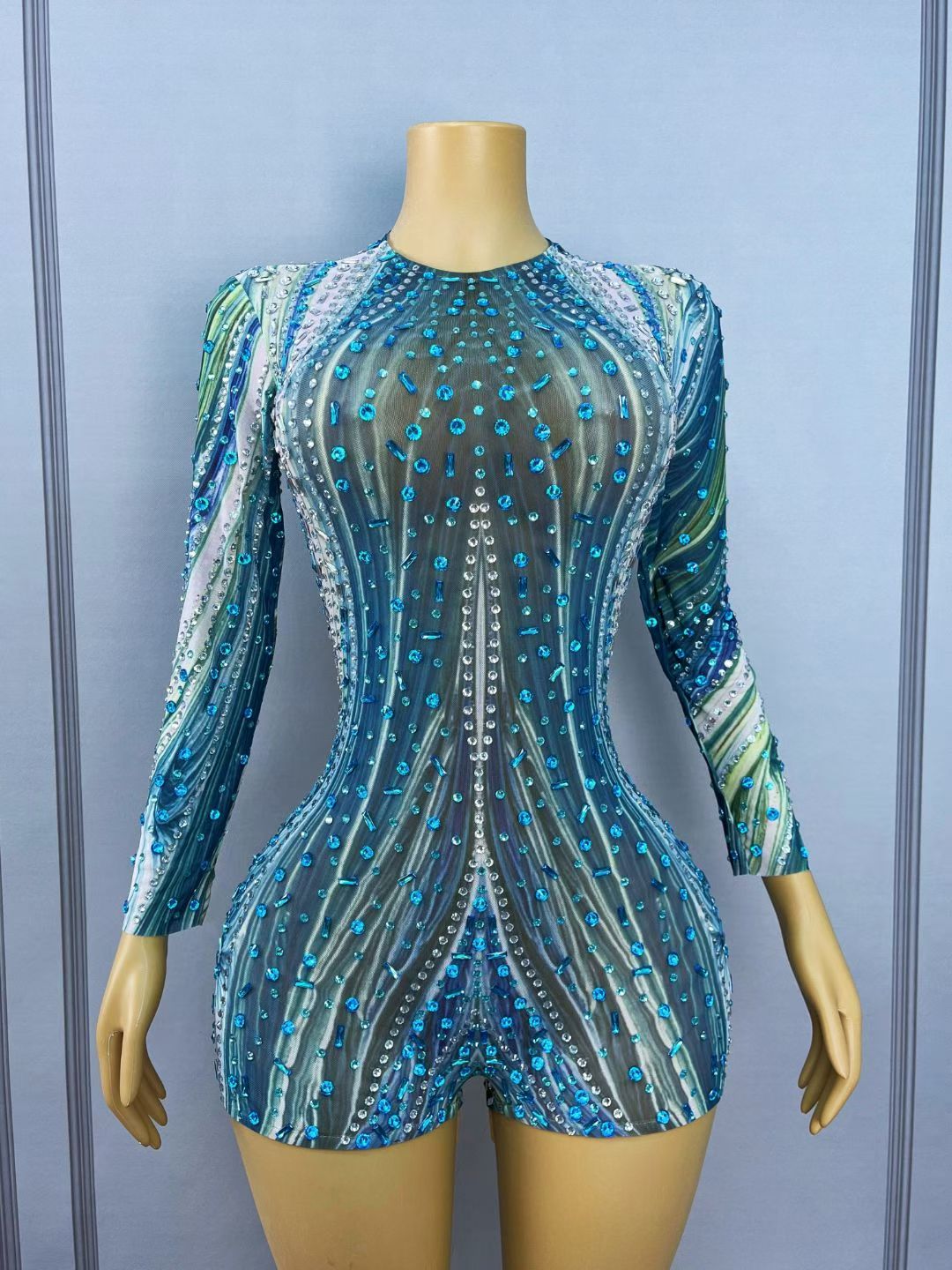 CELESINYI Lanshuichuan Crystal Marble Romper