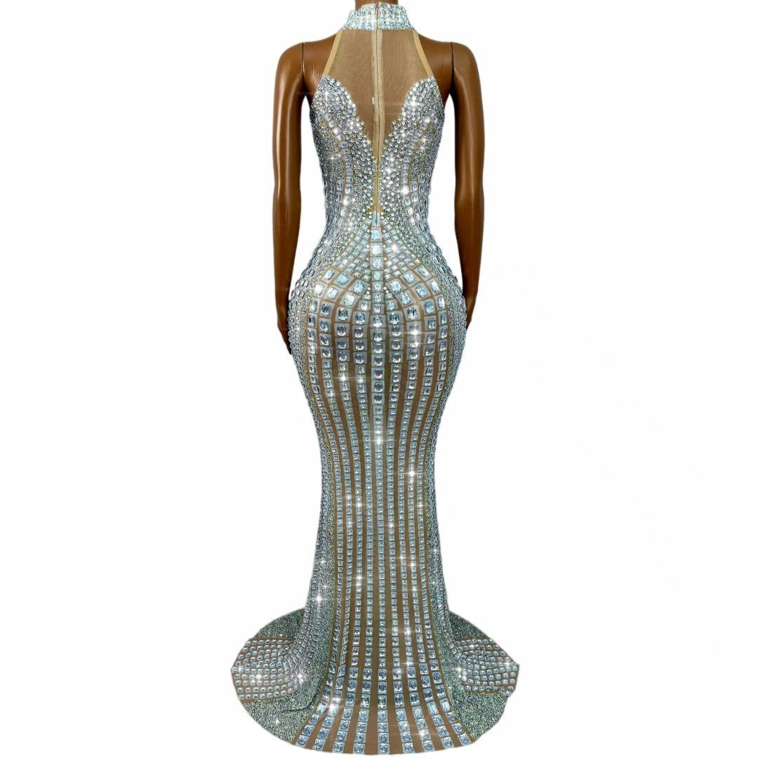 CELESINYI Jinyinsuyi Crystal Silver Gown