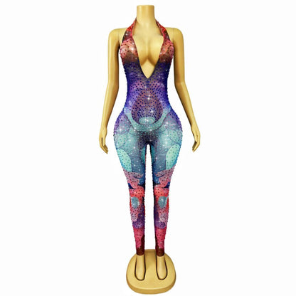 CELESINYI Liyunxian Crystal Gradient Bodysuit