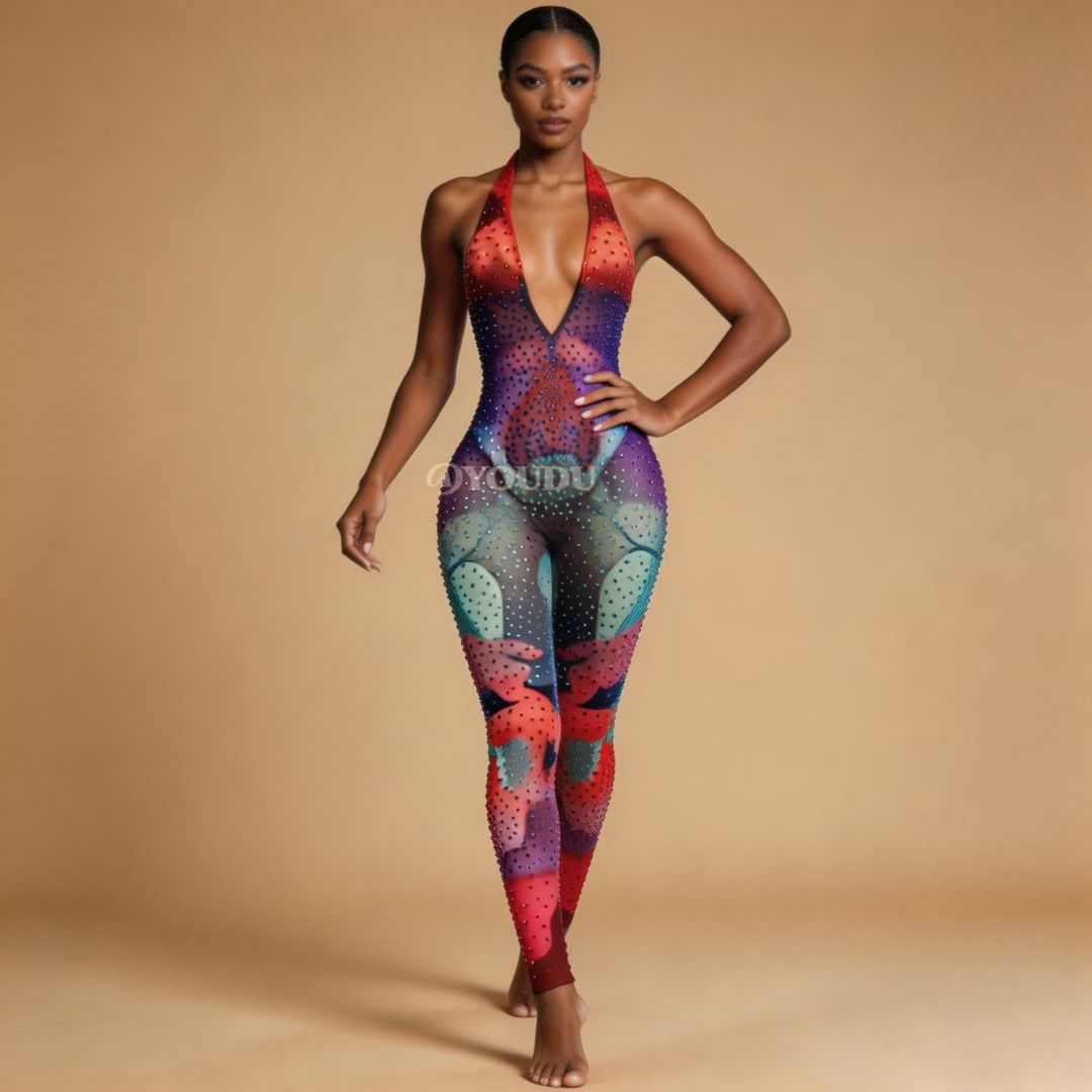 CELESINYI Liyunxian Crystal Gradient Bodysuit