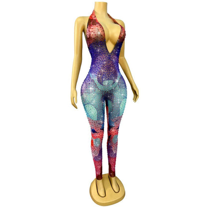 CELESINYI Liyunxian Crystal Gradient Bodysuit
