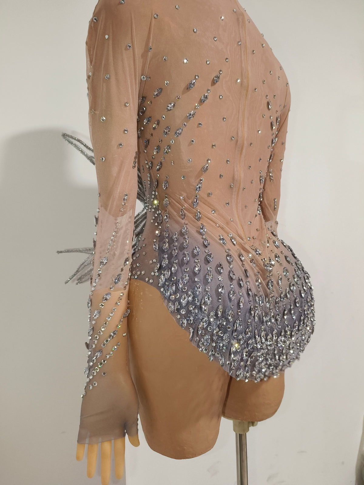 CELESINYI Qingying Crystal Winged Bodysuit