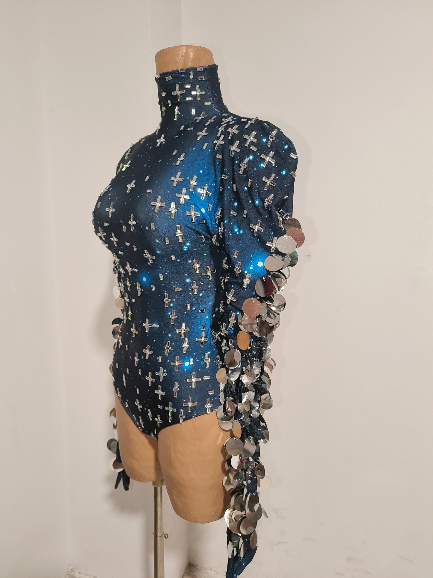 CELESINYI Yuzhou Crystal Starry Bodysuit