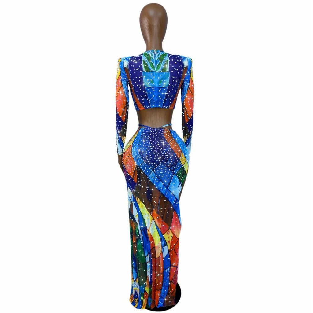 CELESINYI Huanxingge Crystal Mosaic Two-Piece Set