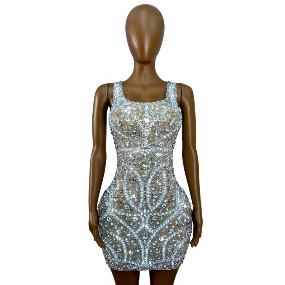 CELESINYI Fengji Crystal Stage Dress