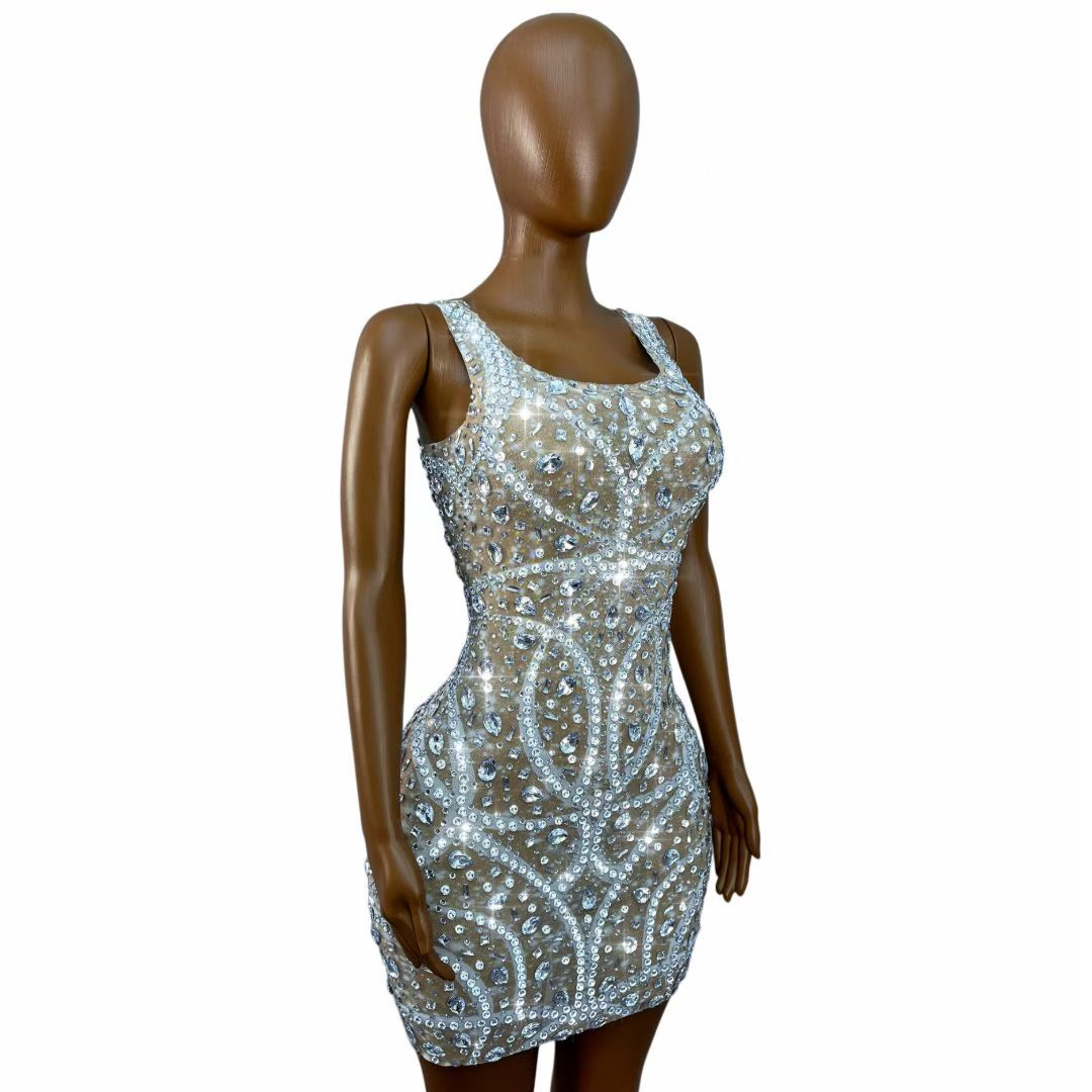 CELESINYI Fengji Crystal Stage Dress