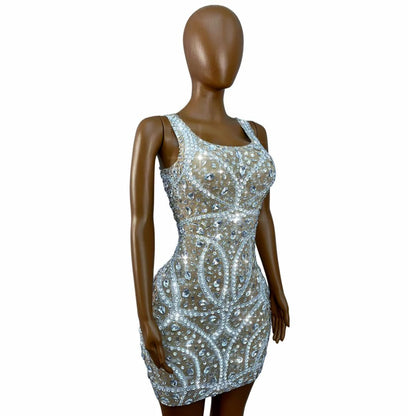 CELESINYI Fengji Crystal Stage Dress
