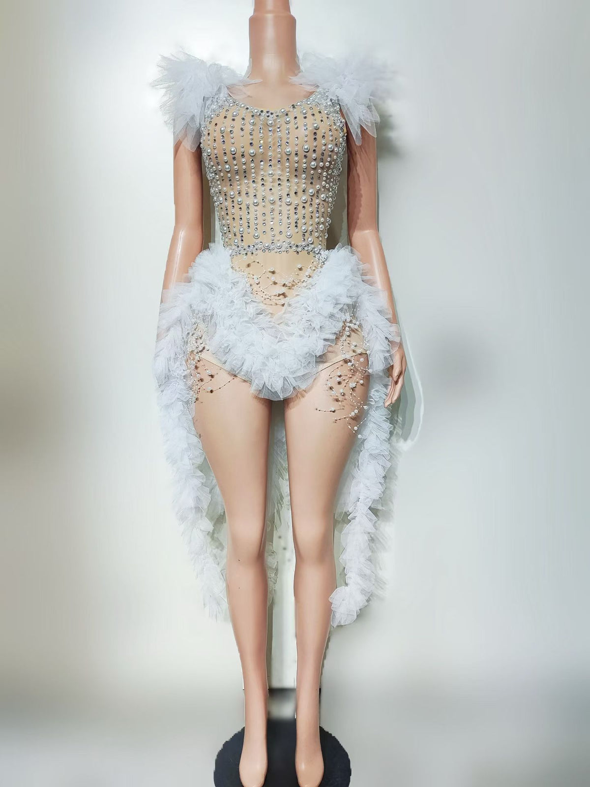 CELESINYI Luwei Crystal Pearl Cloud Two-Piece Set