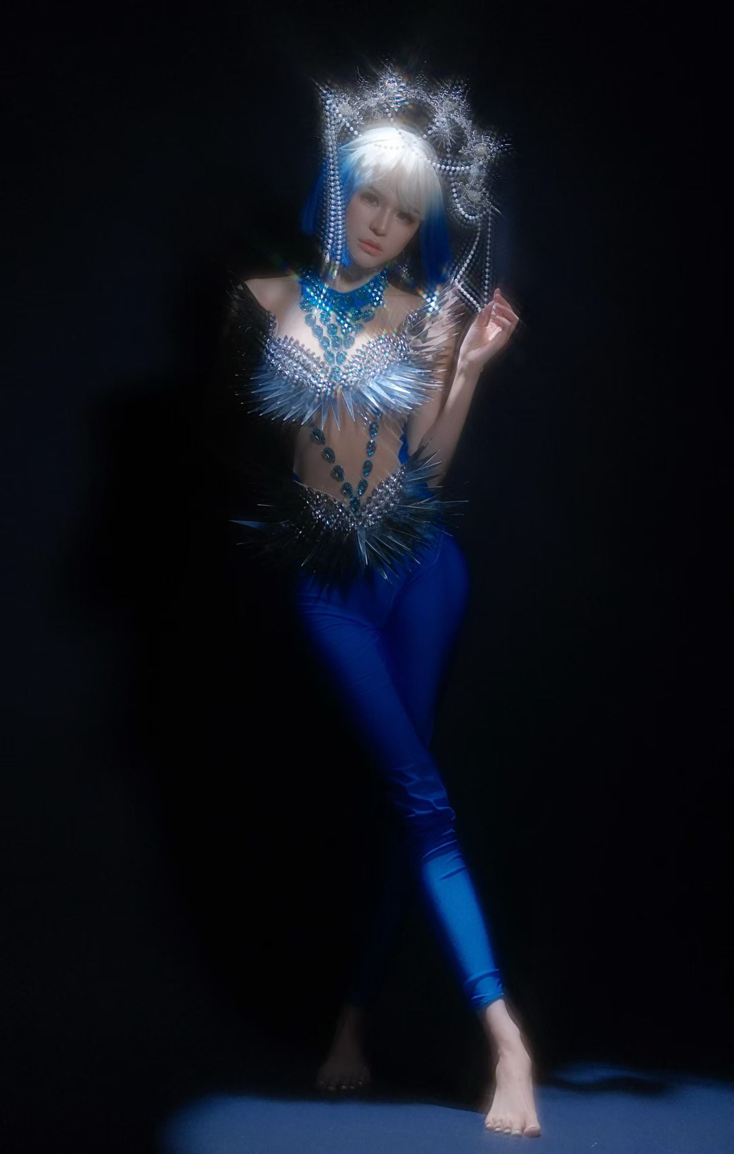 CELESINYI Shenhai Crystal Ice Queen Pants Jumpsuit