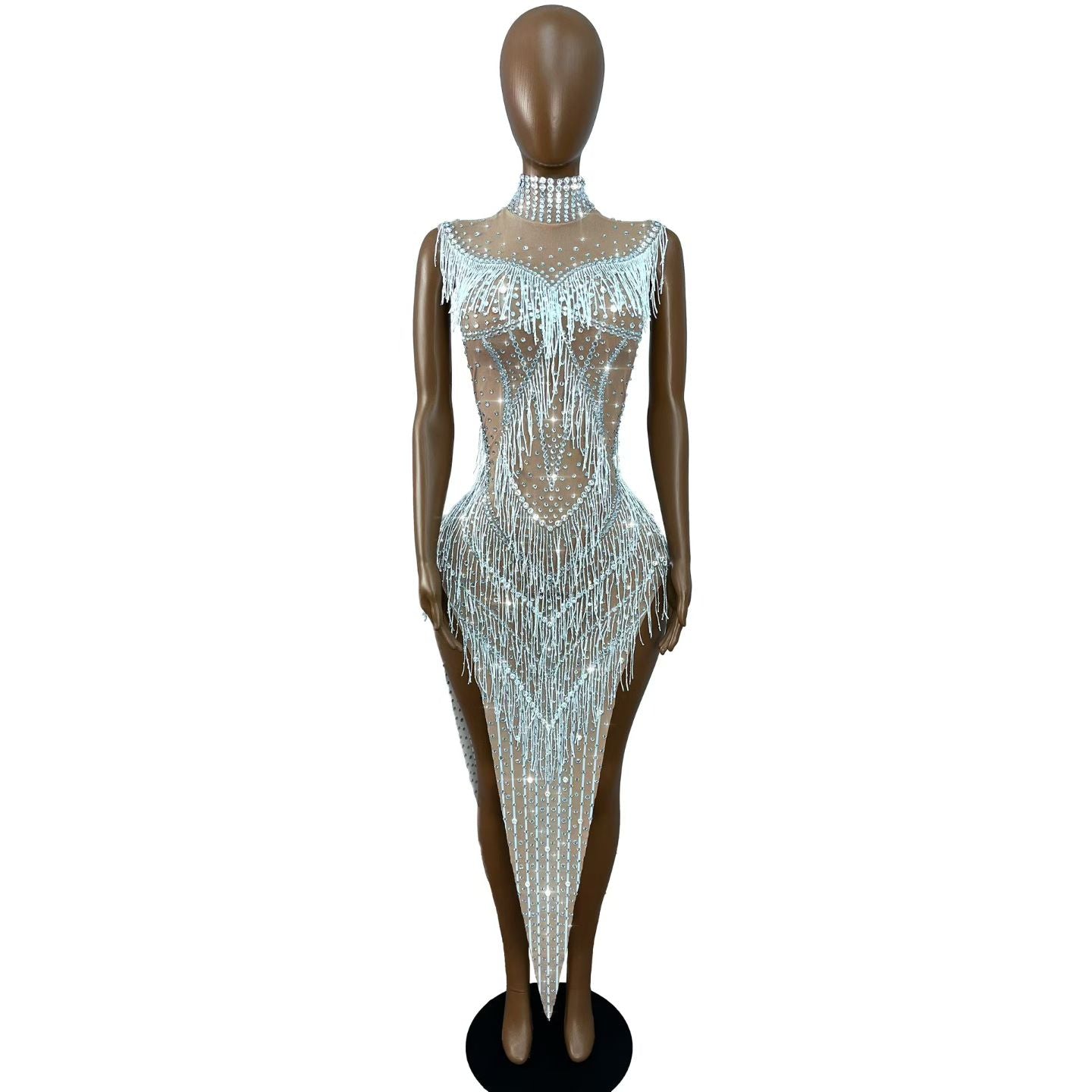 CELESINYI Zhuliye Crystal Party Dress
