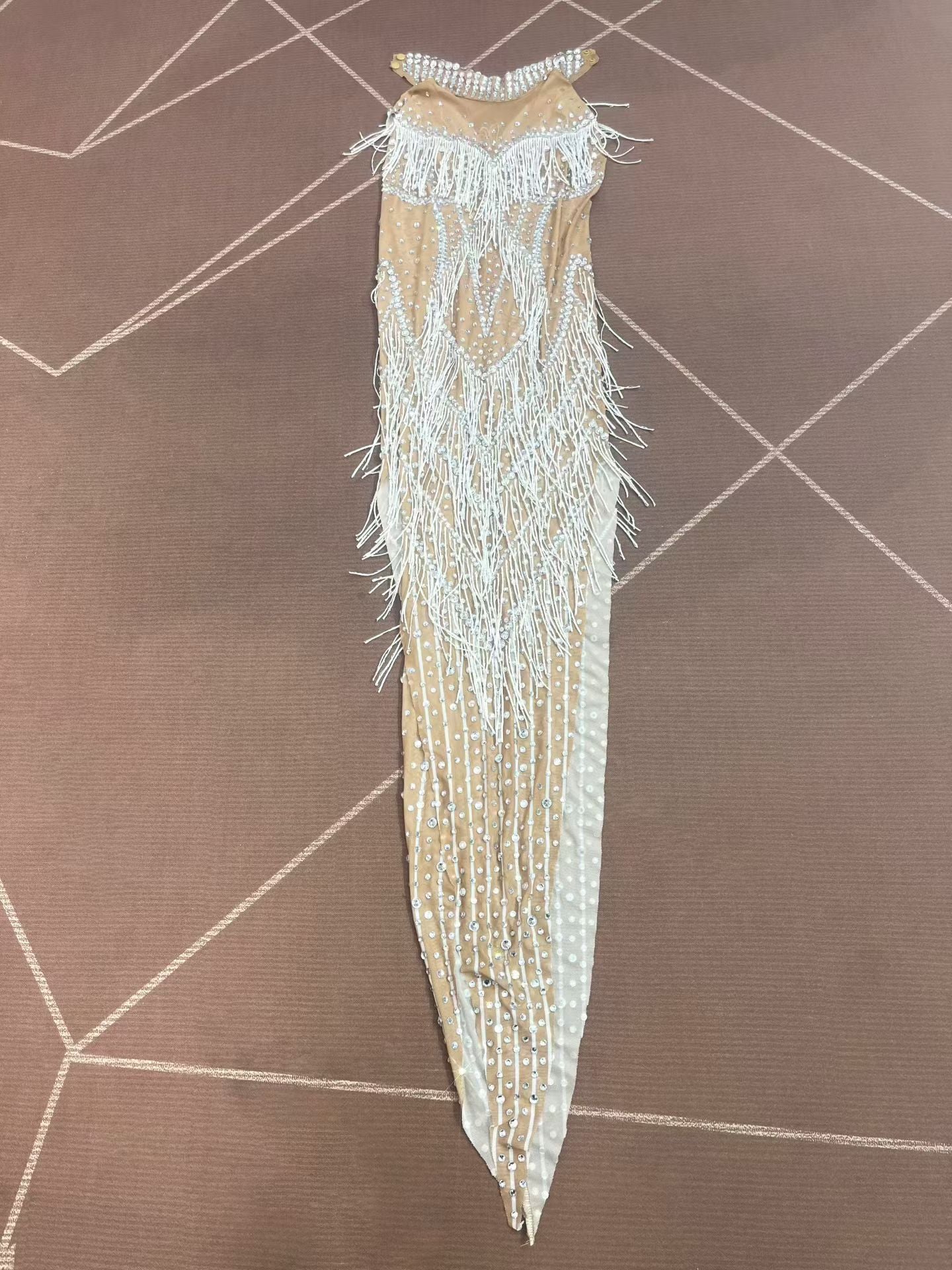 CELESINYI Zhuliye Crystal Party Dress