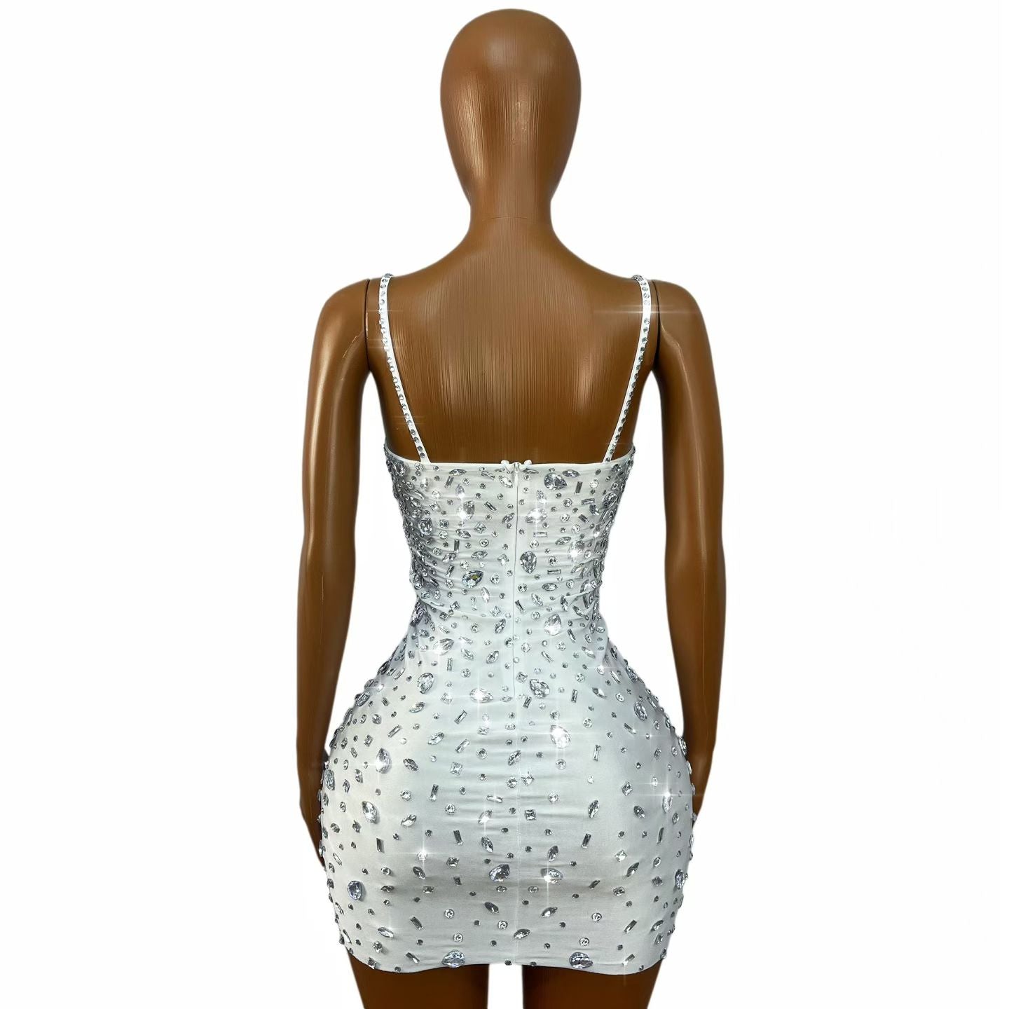 CELESINYI Xingshanshan Crystal Stretch Mini Skirt