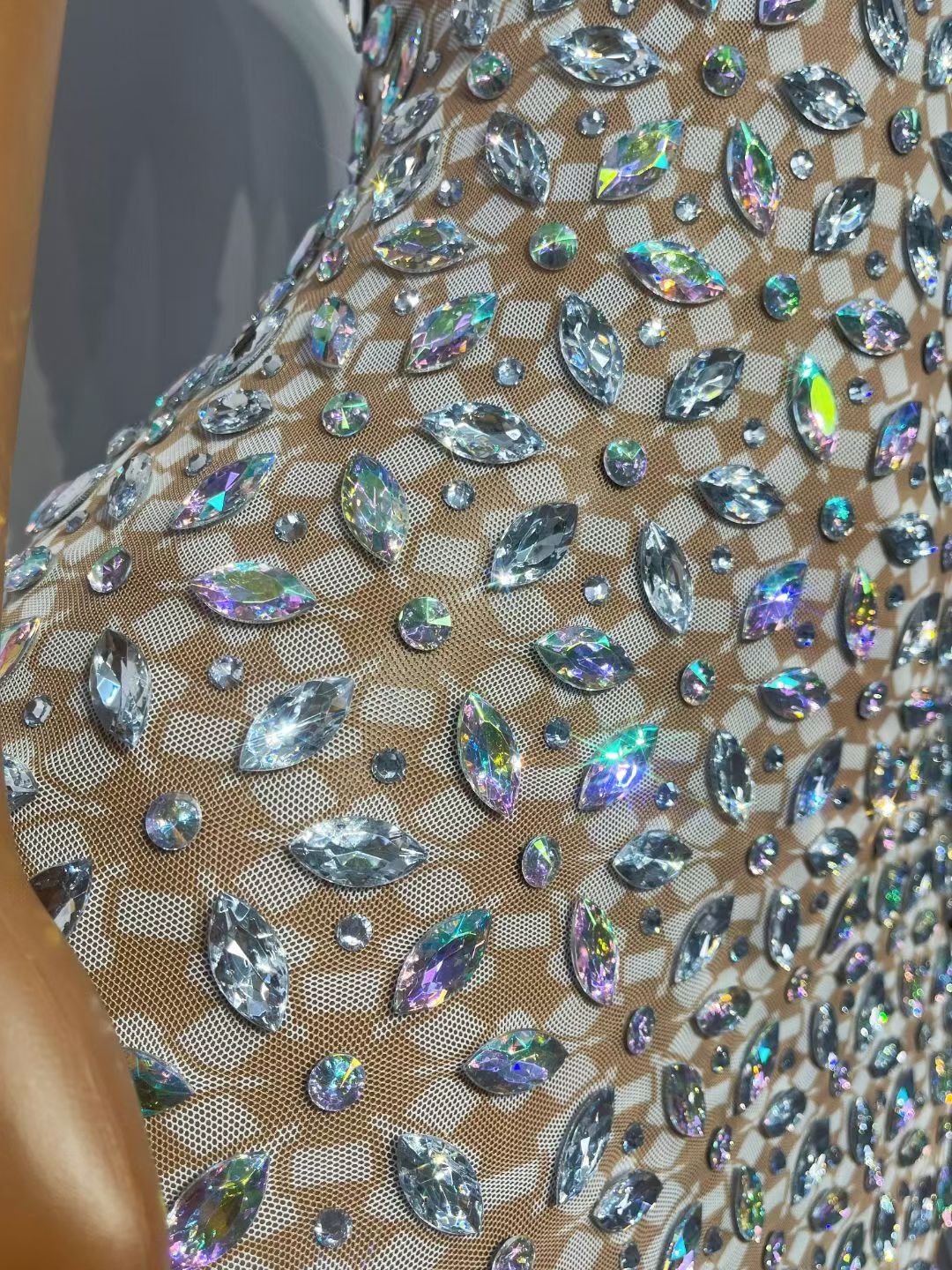 CELESINYI Yuanqihua Crystal Floral Party Dress