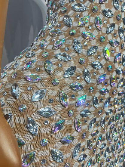 CELESINYI Yuanqihua Crystal Floral Party Dress