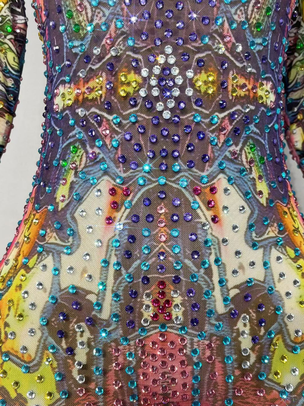 CELESINYI Chouxianghua Crystal Kaleidoscope Jumpsuit