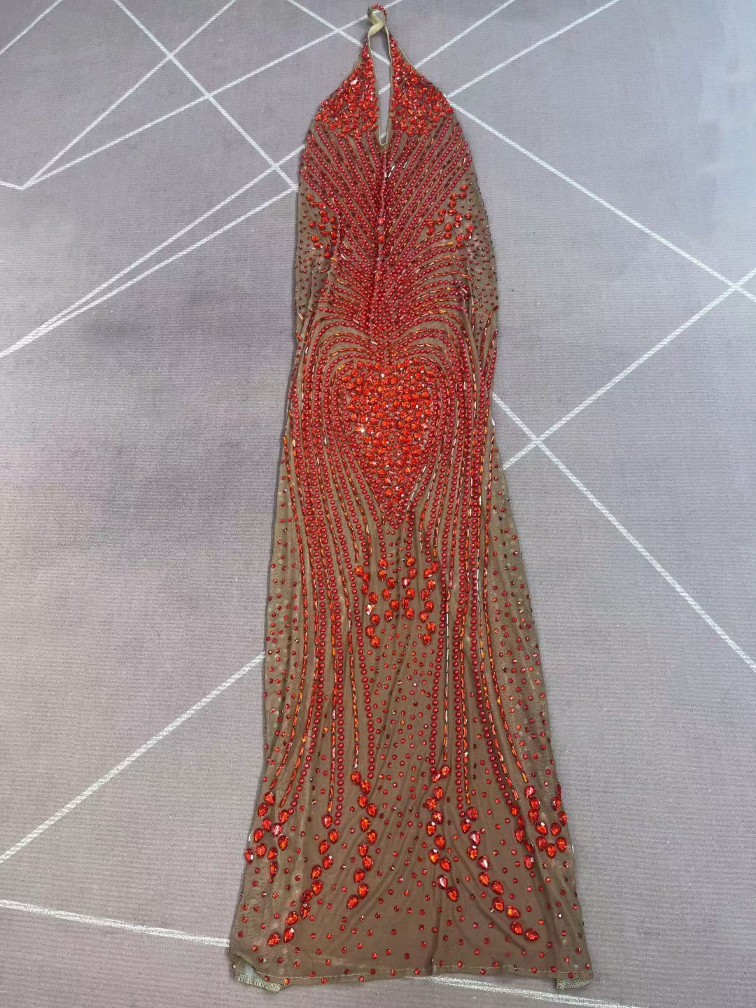 CELESINYI Yinxing Crystal Silver Star Dress
