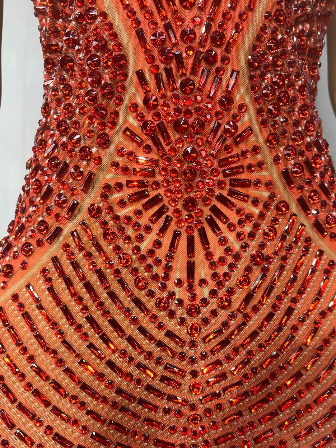 CELESINYI Hongxiezi Crystal Scorpion Print Party Dress