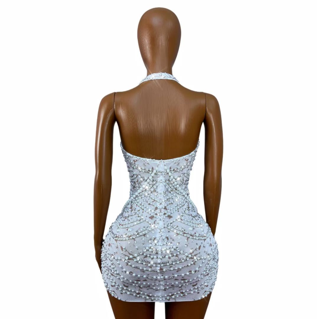 CELESINYI Tianxianbaobao Crystal Costume Dress