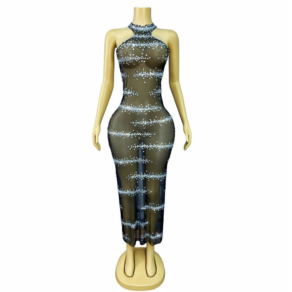 CELESINYI Xianguangdian Crystal Wave Band Gown