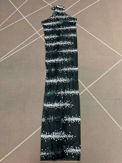 CELESINYI Xianguangdian Crystal Dot Stage Dress