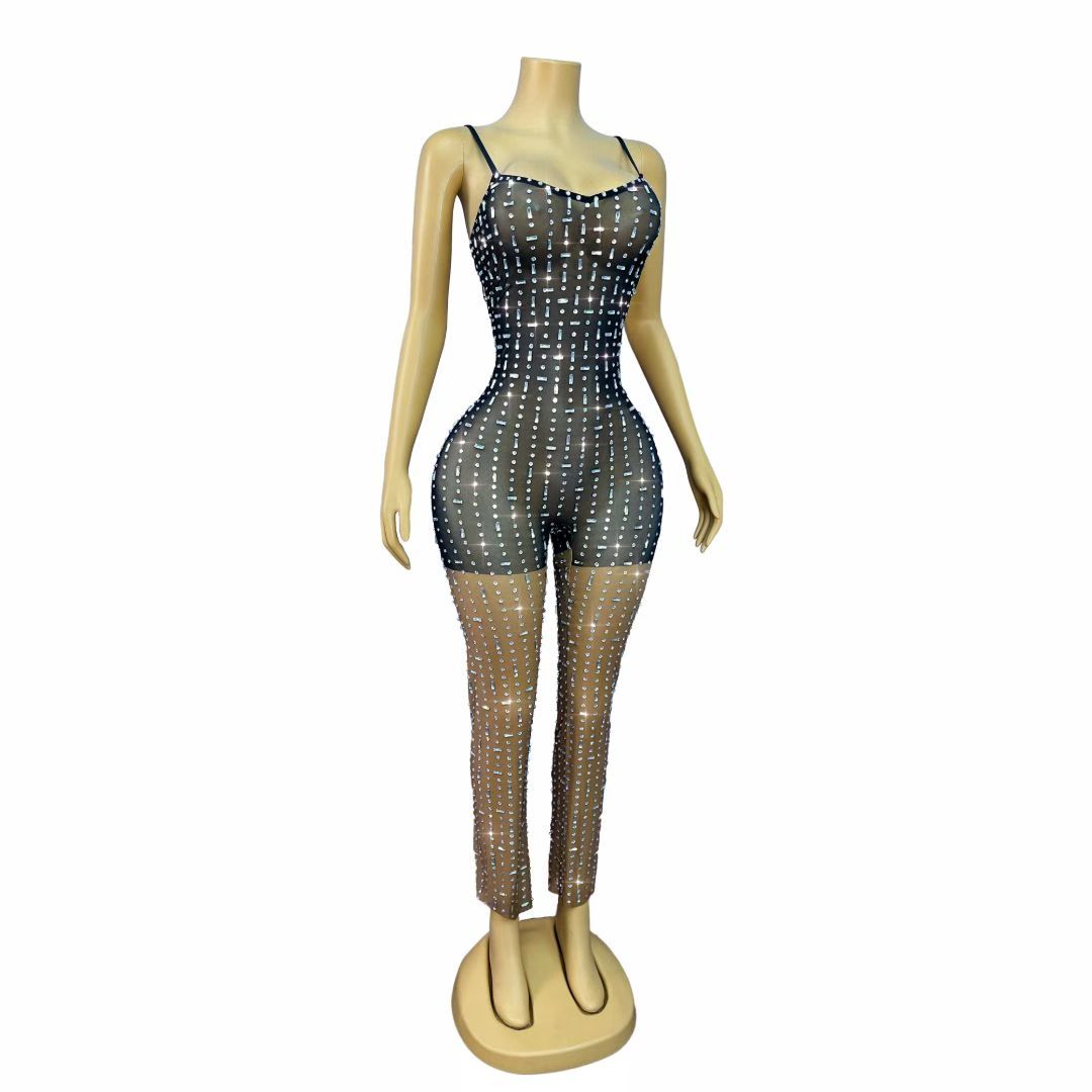 CELESINYI Xiaomili Crystal Rice Grain Jumpsuit