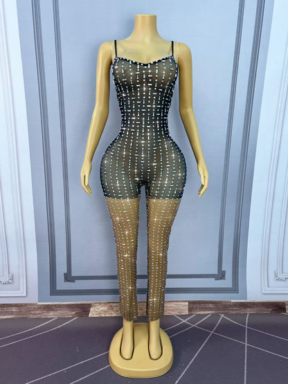 CELESINYI Xiaomili Crystal Dot Print Party Dress