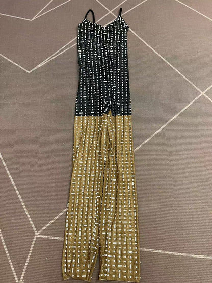 CELESINYI Xiaomili Crystal Dot Print Party Dress