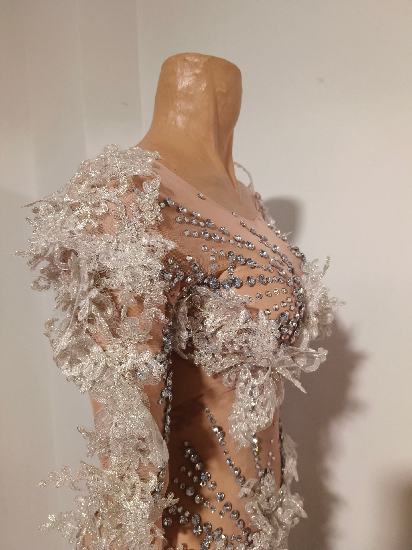 CELESINYI Kuiwei Crystal Vine Bodysuit
