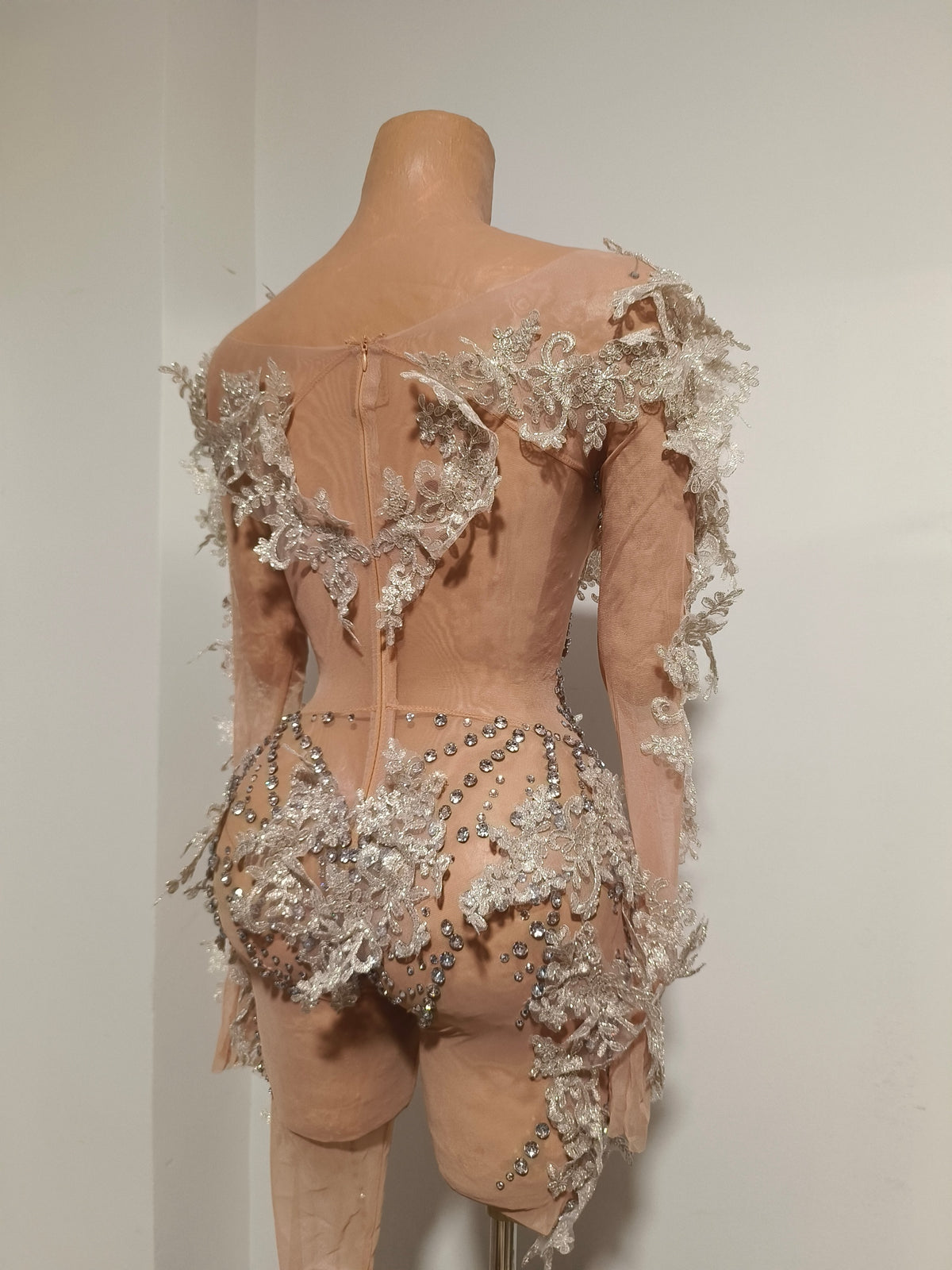 CELESINYI Kuiwei Crystal Vine Bodysuit