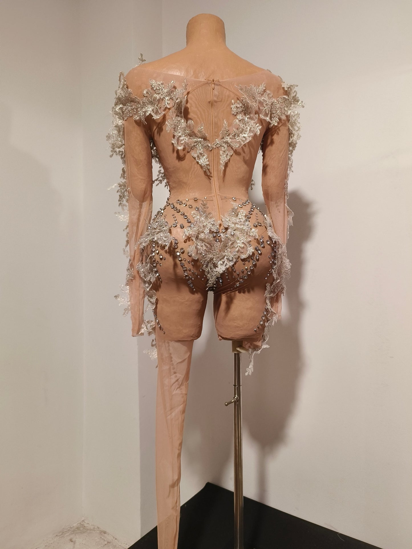 CELESINYI Kuiwei Crystal Vine Bodysuit