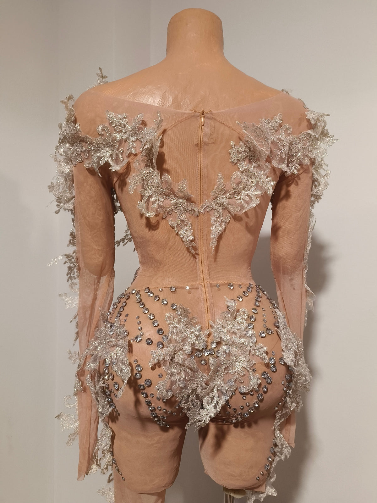 CELESINYI Kuiwei Crystal Vine Bodysuit