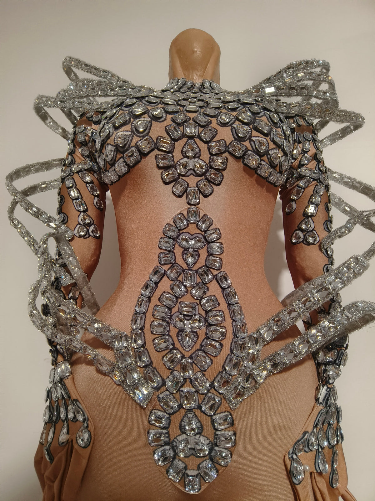 CELESINYI Jiazhuang Crystal Skeleton Bodysuit