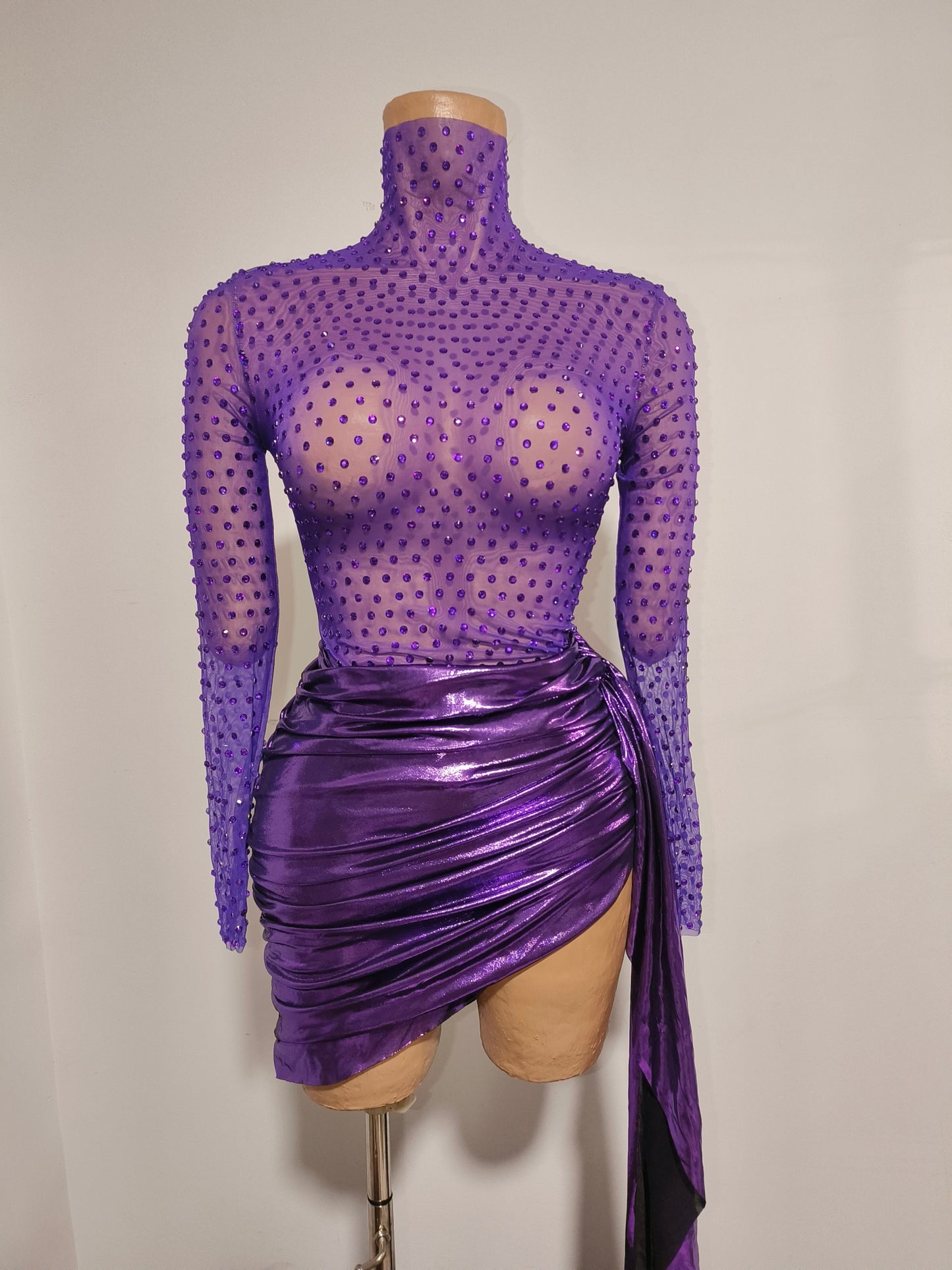 CELESINYI Dingxiang Crystal Lilac Two-Piece Set