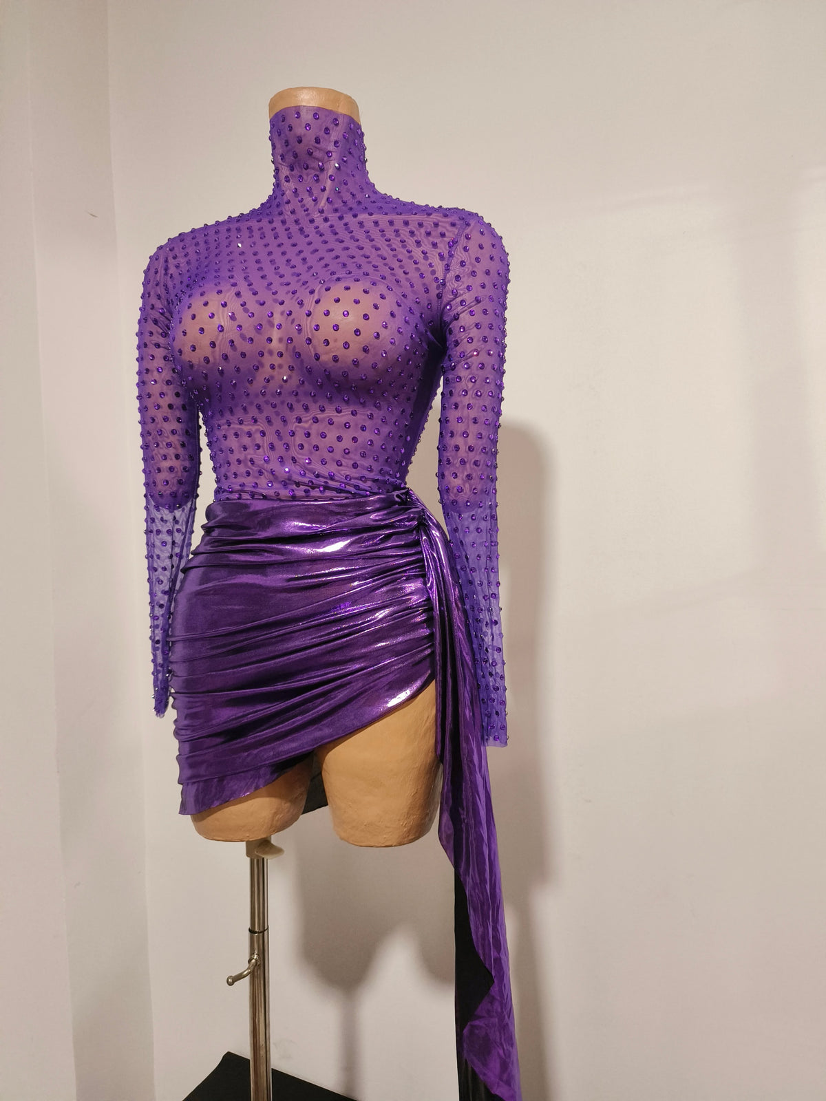 CELESINYI Dingxiang Crystal Lilac Two-Piece Set