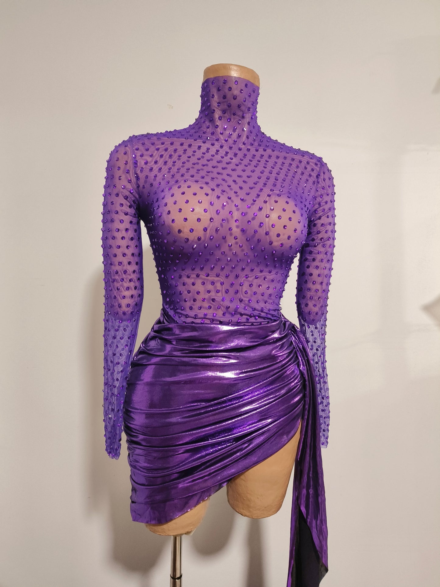 CELESINYI Dingxiang Crystal Lilac Two-Piece Set