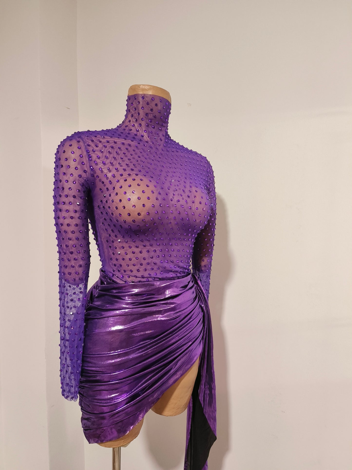 CELESINYI Dingxiang Crystal Lilac Two-Piece Set