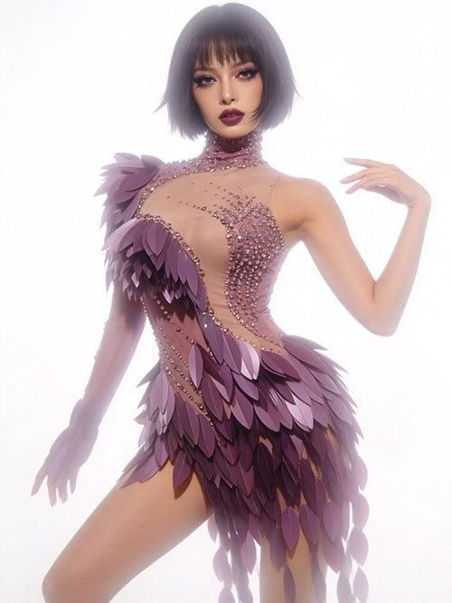CELESINYI Yaoye Crystal Petal Bodysuit