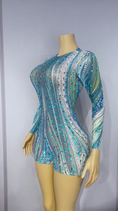 CELESINYI Lanshuichuan Crystal Marble Romper