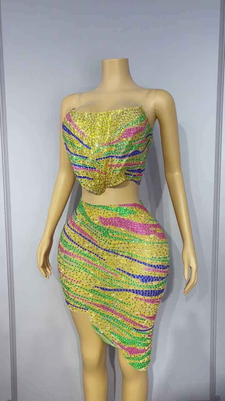 CELESINYI Caihen Crystal Wave Two-Piece Set